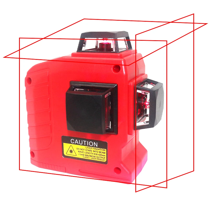 

3D Laser Level 12 Lines 360 Degrees Horizontal And Vertical Laser Level Self-leveling Cross Line With Tilt Slash Detector
