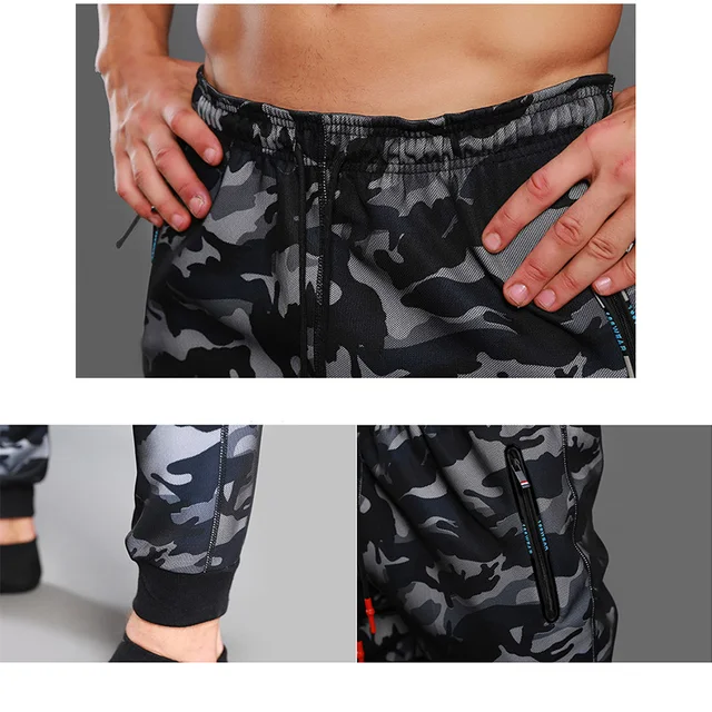 2018 Camouflage Jogging Pants Men Sports Leggings Fitness Tights Gym Jogger Bodybuilding Sweatpants Sport Running Pants Trousers 6