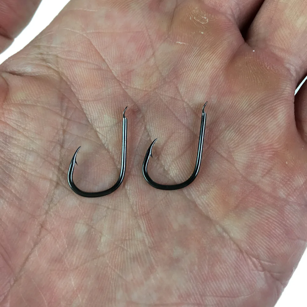 THKFISH непористые рыболовные крючки без глаз 500 шт. пресноводные морские черные рыболовные крючки из высокоуглеродистой стали размер#3-#12 рыболовные крючки