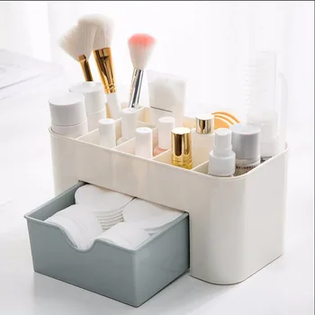 

Makeup Brush Cosmetic Organizer Plastic Cosmetic Storage Display Box Drawers Storage Box Make Up Organizer Container Box
