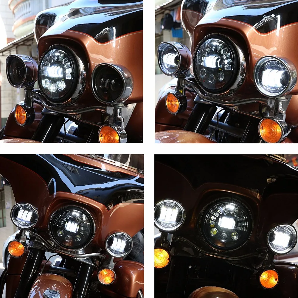 

Bakuis 7" Motorcycle Adaptive Projector Moto Headlight LED Light For Harley