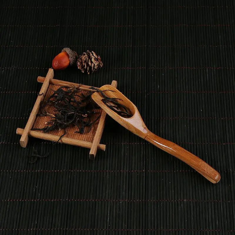 Натуральная бамбуковая чайная ложка меда соуса Suger деревянные ложки для кофе совок чайная посуда