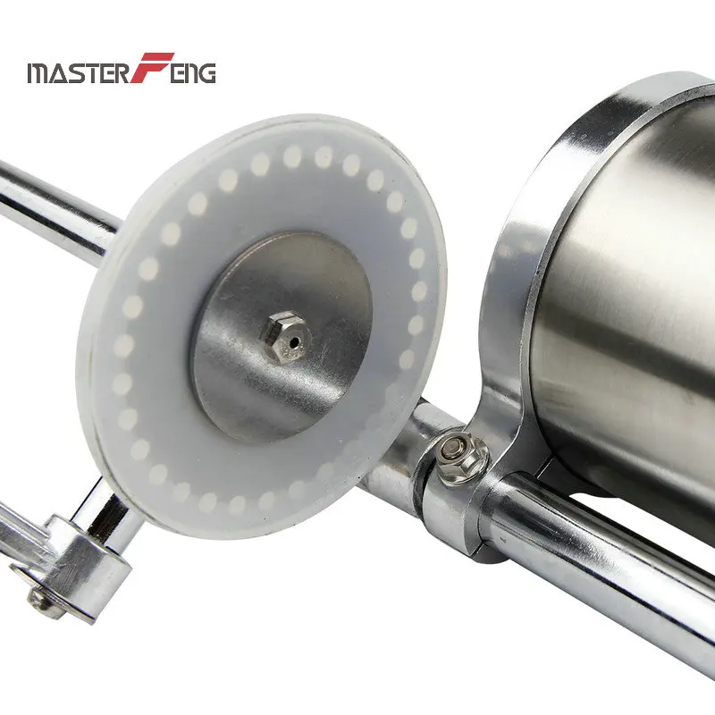  2.5 lbs Homemade Manual Stainless Steel Sausage Filler Sausage Maker Sausage Syringe Kitchen Meat T - 32757311625