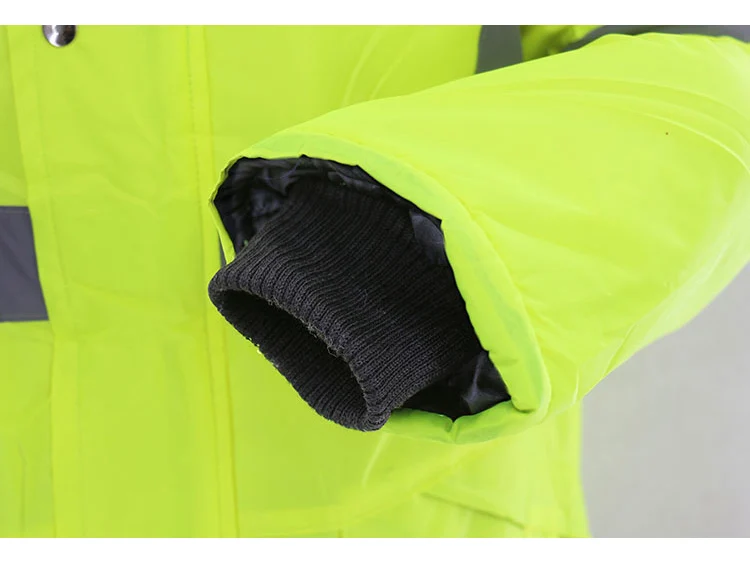 Winter Reflective Safety Jacket Road Traffic Waterproof Windproof Warm Coat Worker Repairman Outdoor Working Protective Clothing (4)
