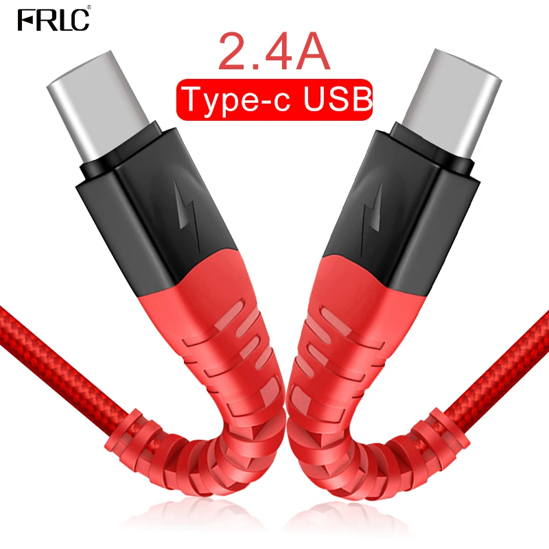 

FRLC USB Cable for xiaomi Redmi Note 7 mi 9 mi 8 fast charging data sync Type C cable for Samsung S9 0.5M 2M USB C cable charger