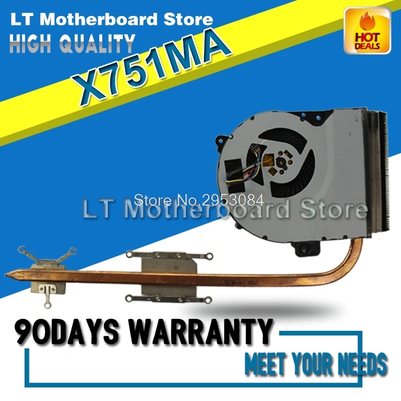 

For X751MA K751M K751MD X751MD R752M R752M R752MD X751MD Cooling Fan Motherboard CPU copper Radiator Heatsink cooling Cooler