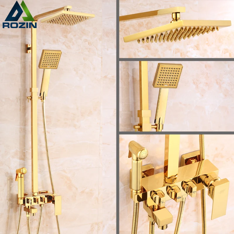 Makej Rubinetto Doccia Rubinetti Dorati Rubinetto Per Doccia A Pioggia A Pioggia Rubinetto Per Vasca Da Bagno E Doccia In Ceramica Di Lusso