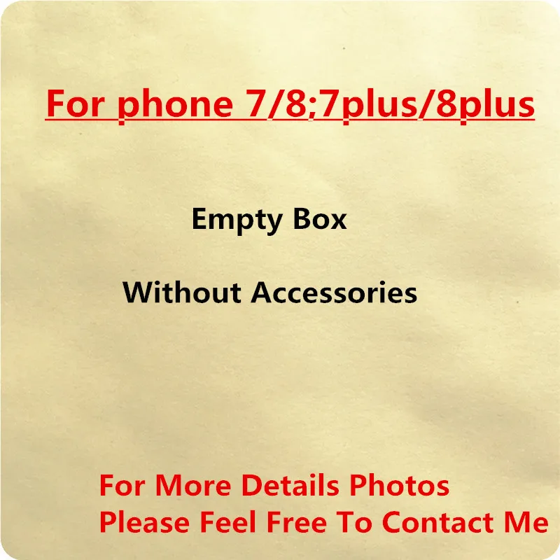 

20pcs/lot US/EU Version Retail Package Empty Packing Box for iPhone 7/7Plus with Accessories With Manual Sticker