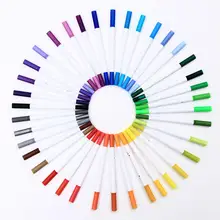 Adeeing 60 цветов художника двойная голова эскиз на водной основе Маркеры Набор для школы рисования эскиз