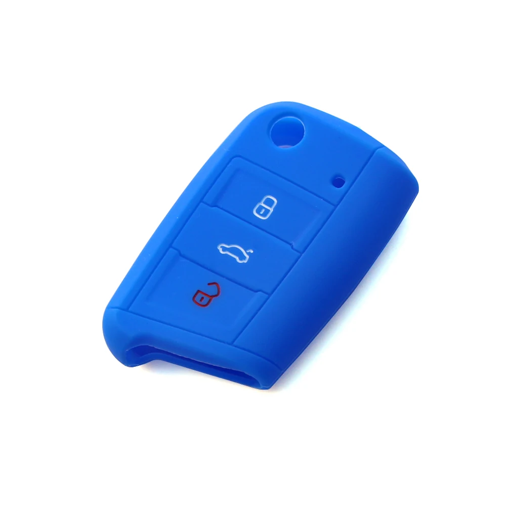 Защитный чехол для ключа Polo 2016 Golf 7 MK7 Skoda Octavia combi A7 SEAT Leon Ibiza Cuptra|silicone key fob|key fob protective
