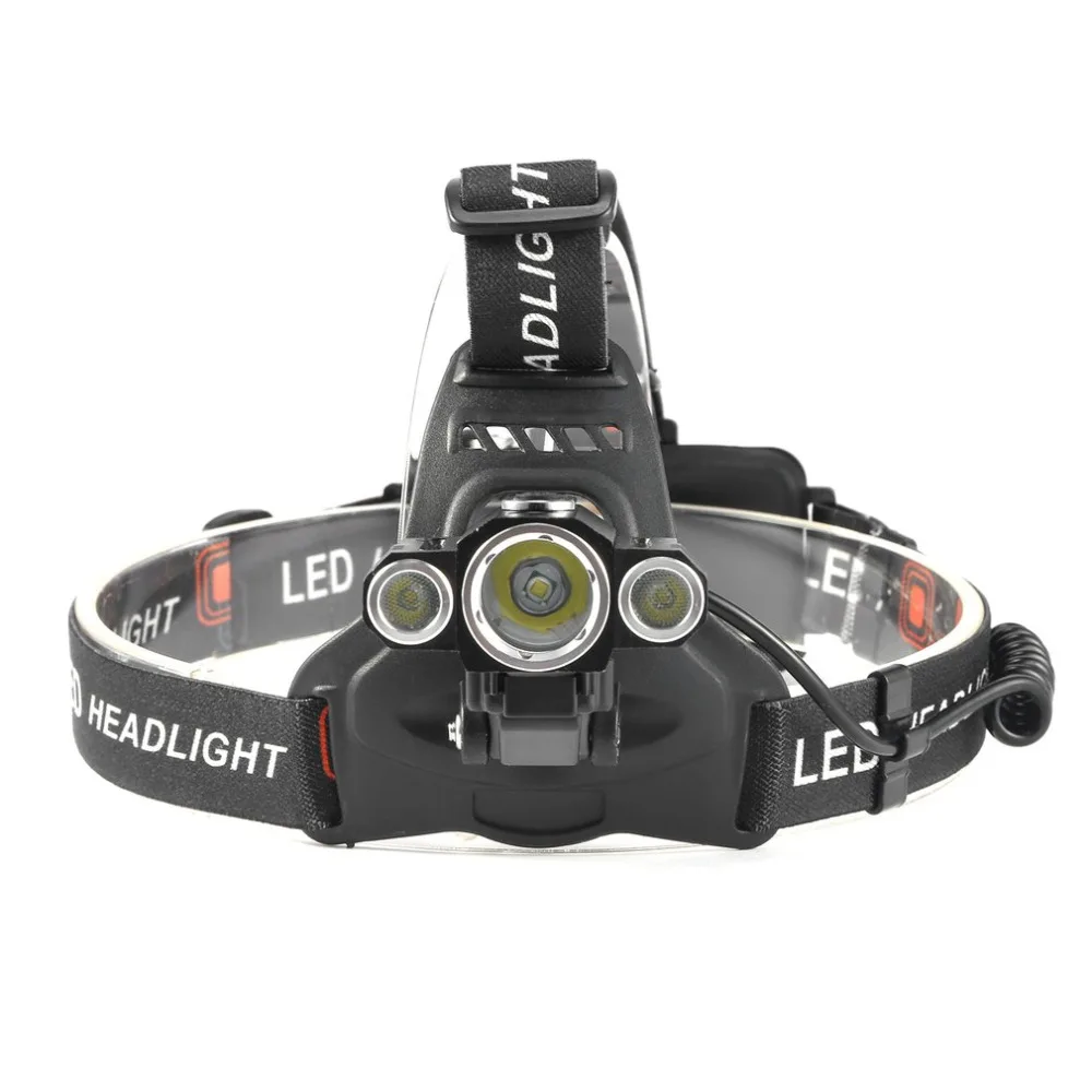 

10000Lm LED Bicycle Headlight Headlamp Head Miner Torch +2x18650 battery Adjustable Headlights for Hiking Fishing Camping Ride
