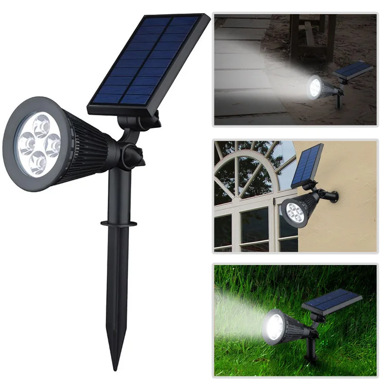 

4 LED Solar Power Garden Lamp Spotlight Outdoor Landscape Waterproof Lights