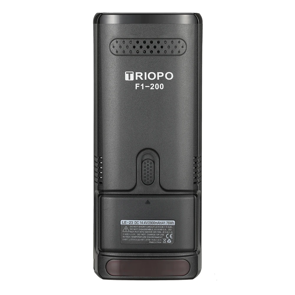 TRIOPO F1-200 наружный Карманный светильник-вспышка 2,4G ttl HSS 1/8000s двойная головка 200Ws с литиевой батареей светильник-вспышка