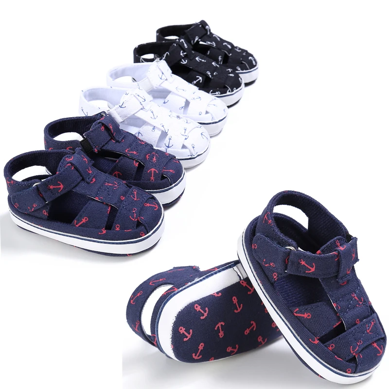 Детские для девочек и мальчиков мягкая подошва детские сандалии для младенцев кроссовки для новорождённых обувь