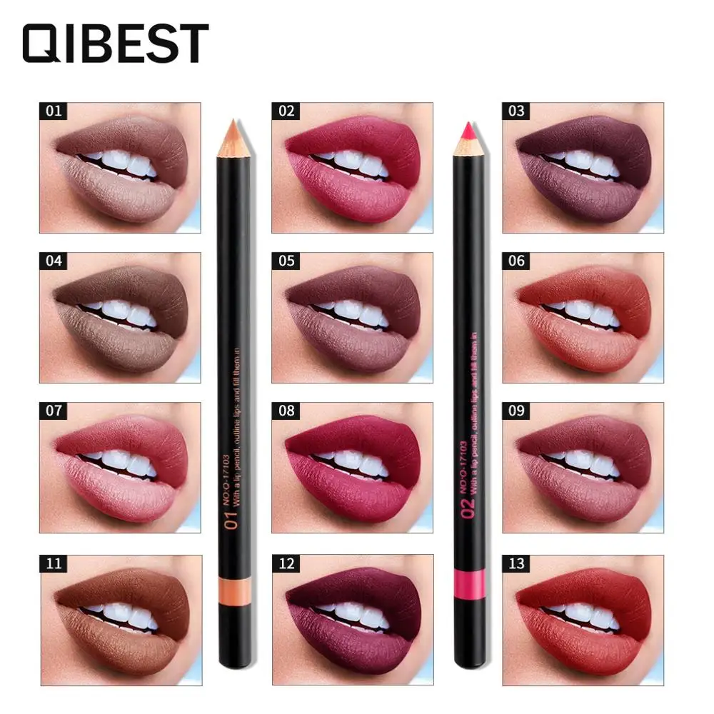 

12pcs/set Matte lipstick set Lip Liner Pencil Waterproof Long Lasting Matte Lipstick Pen Makeup Tool Professional Lip Makeup