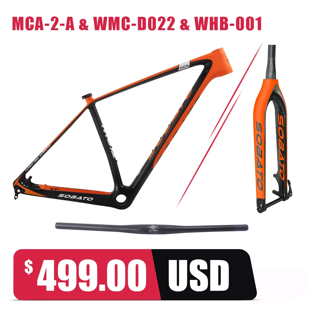 SOBATO супер легкий XC горный велосипед 29er Полный углерод 12*142 boost MTB углеродная рама 15
