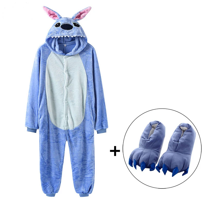 

Kids Onesies With Slippers Kigurumi Children Adult Women Animal Pajama Suit Jumpsuit Party Funny Anime Outfit Flannel Sleepwear