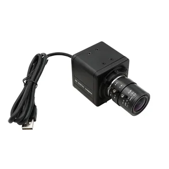 

CS Mount Varifocal 2.8-12mm 8MP Sony IMX179 Manual Fixed Focus USB Camera UVC OTG Plug Play Driverless Webcam with Case