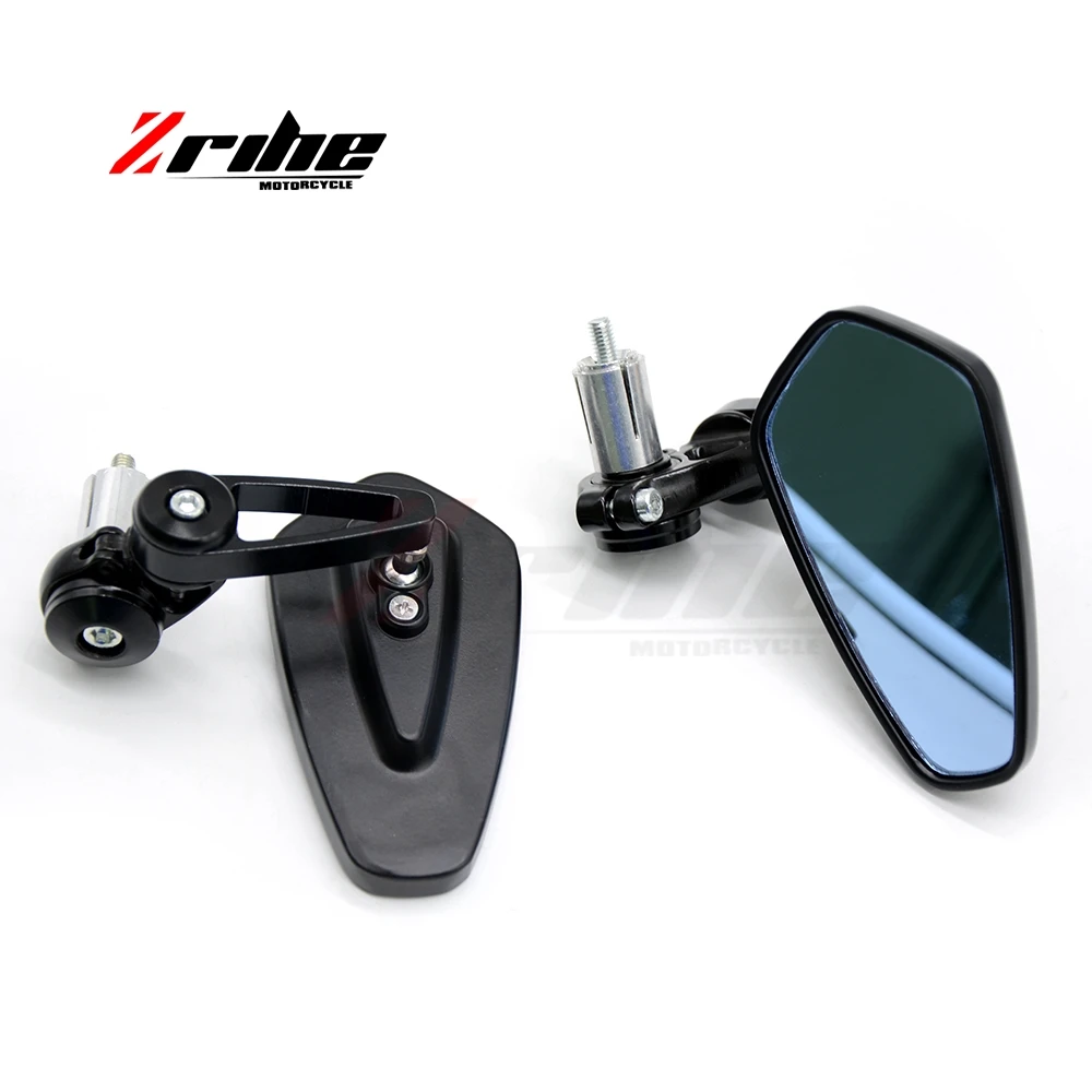 Universal 7/8"" 22mm handle bar motorcycle bar end mirror Motorcycle Mirror for Kawasaki z800 z750 z250 z1000 z900 er6n er6f 650