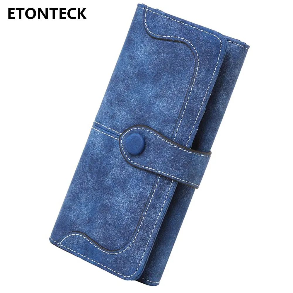 

ETONTECK Women's Wallets Vegan Leather 17 Card Slots Card Holder Long Big Bifold Wallet Female Clutch Bag Ladies Luxury Wallet
