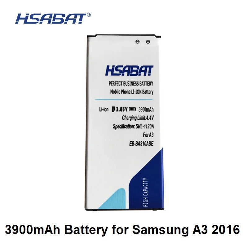 

HSABAT 100% New 3900mAh EB-BA310ABE Battery for Samsung Galaxy A3 2016 Edition A310 A3100 A310F A5310 A310M A310Y