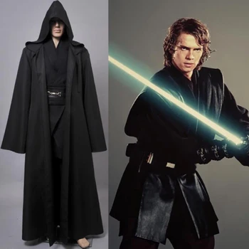 

Free Shipping Star Wars Costume Jedi Knight Cosplay Costume Anakin Costume Can Be Custom-Made