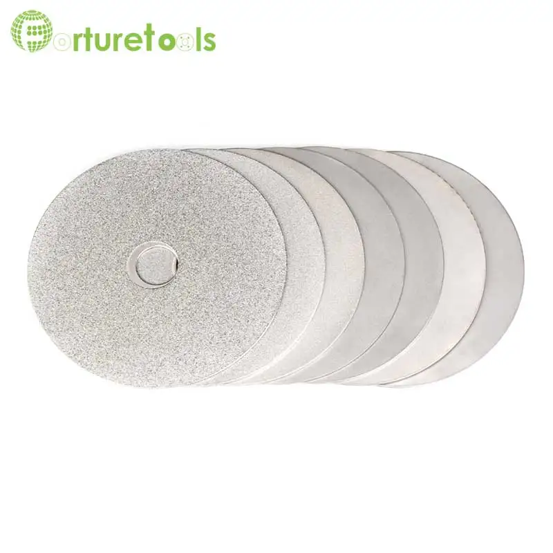 high quality 1pc single side diamond disc for agate glass stone rough grinding and fine polishing diameter 4 and 6 inch MT036