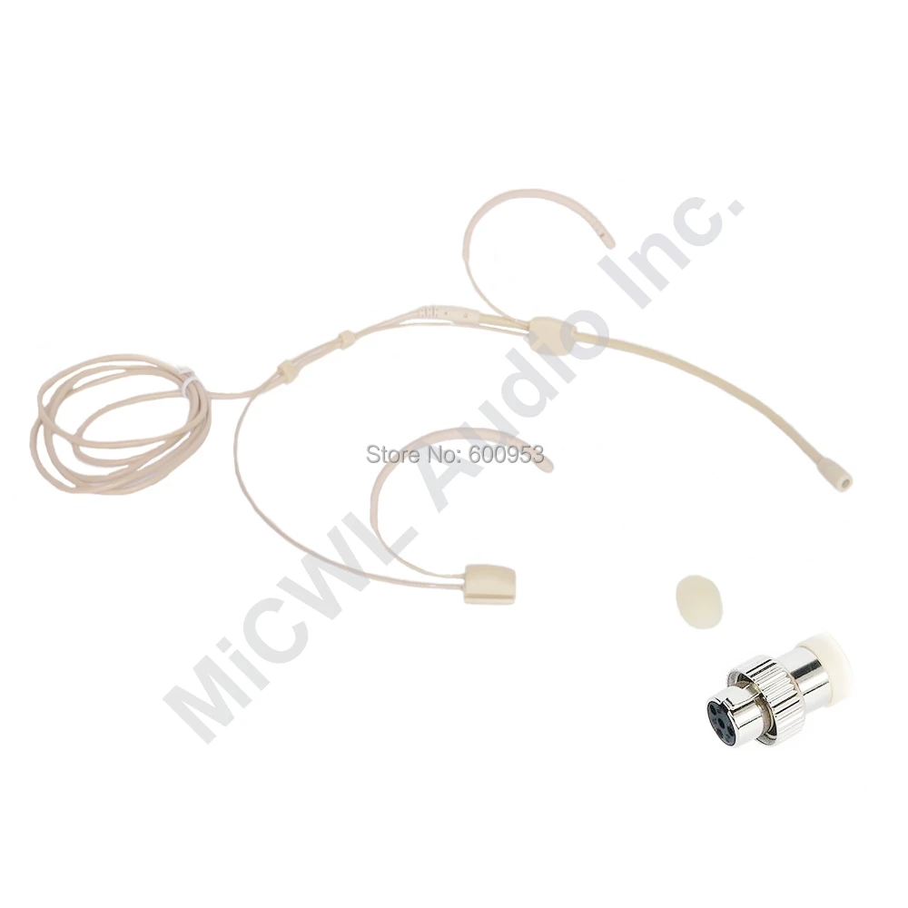 

Free Shipping Brand New Wireless Head Headset Headworn Microphone for MiPro Radio Mic System Omnidirectional Mini XLR 4Pin Lock