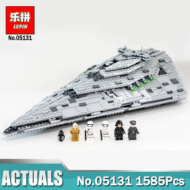 1585Pcs Lepin 05131 Star The First order Star Destroyer Set Compatible LegoING 75190 Wars Building Blocks Bricks Toy цена 1585Pcs Lepin 05131 Star The First order Star Destroyer Set Compatible LegoING 75190 Wars Building Blocks Bricks Toy цены онлайн