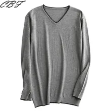 Магазин zero profit узор бизнес повседневный мужской кашемировый свитер ворс v-образный вырез высокое качество сохранение тепла пуловер