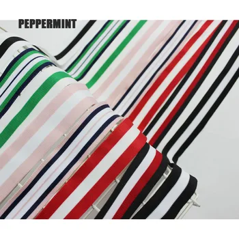 

2yard 2.5cm Stripe Fabric Tape Lace Trim Clothing Side Ribbon Band Lace Ribbon braid Webbing DIY Sewing Accessory