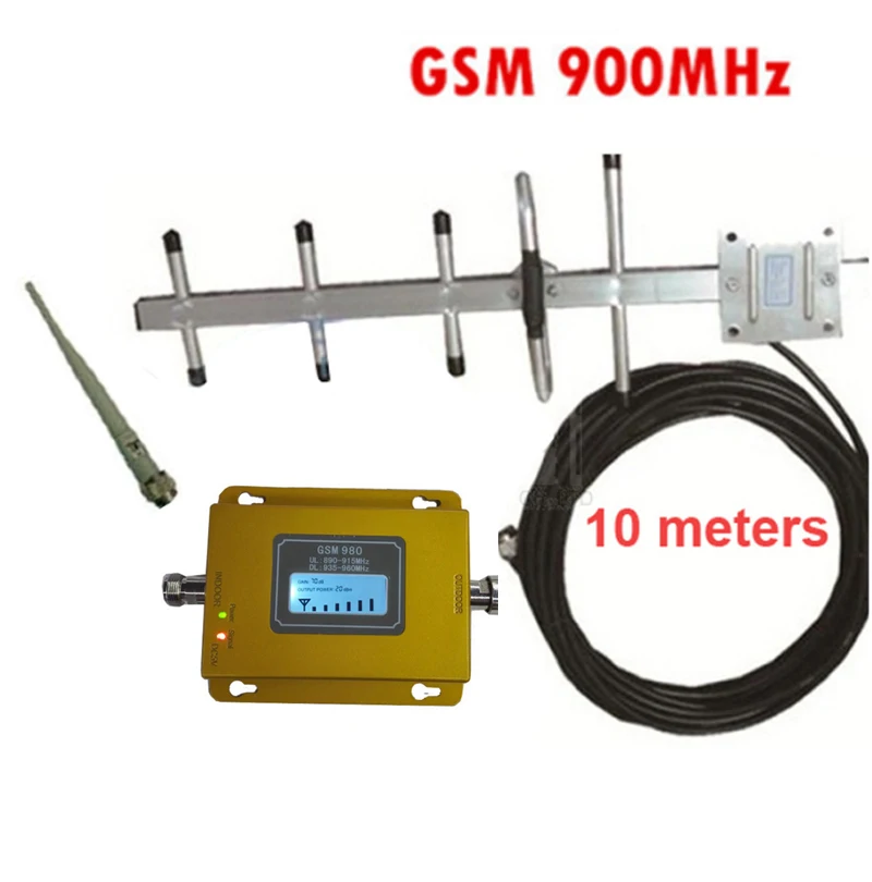 

w/ 10M cable +yagi antenna 55dbi gsm repeater 900Mhz signal booster GSM booster repeater,GSM amplifier signal booster GSM 900mhz