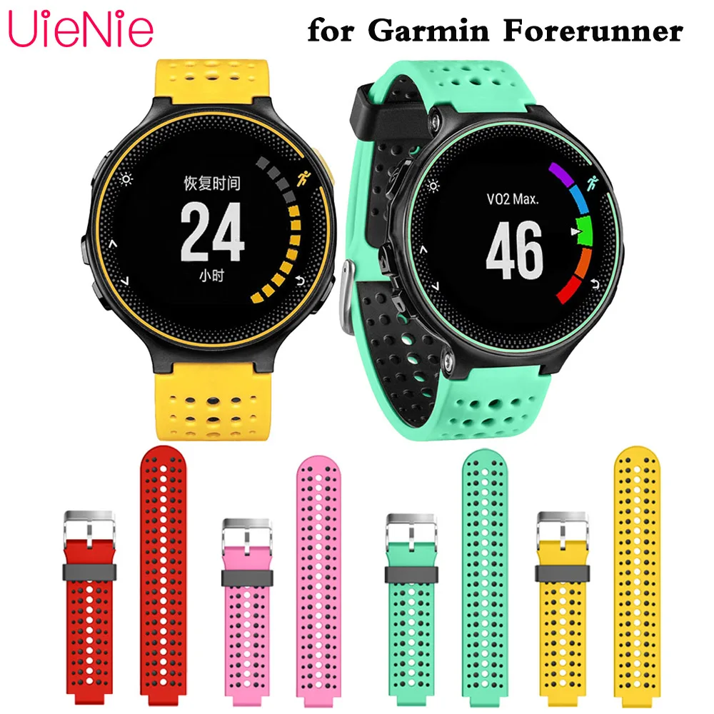 

Two-tone sport soft silicone replacement watch band with Tool buckle Band for Garmin Forerunner 220/230/235/620/630 smart watch