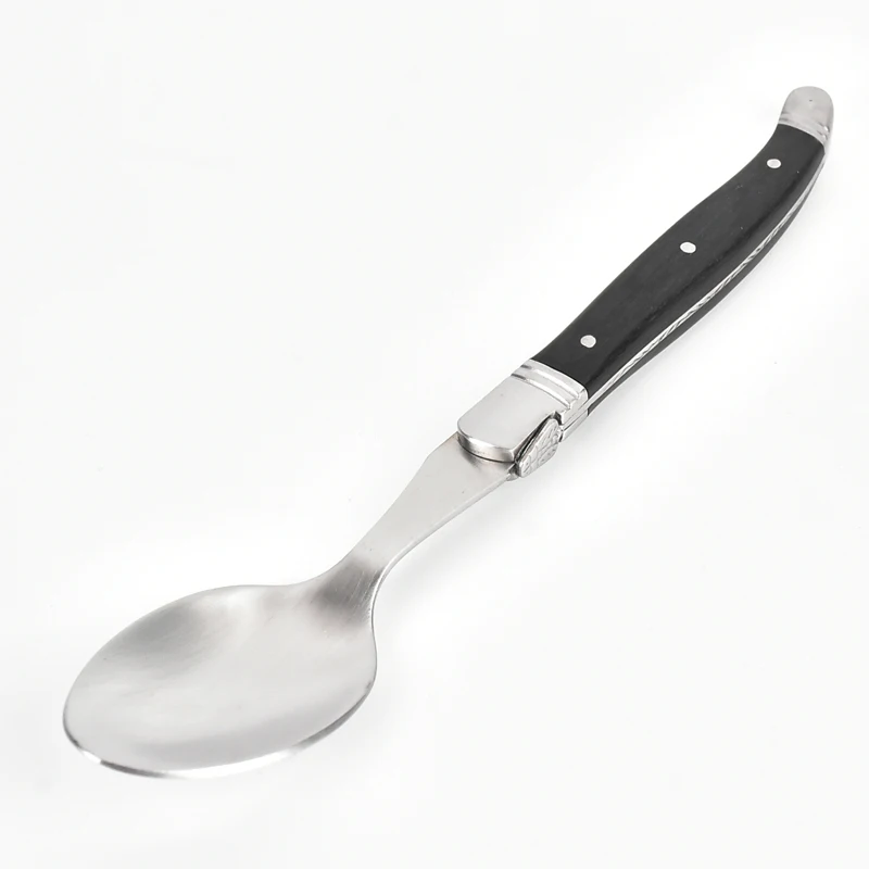 laguiole balck wood dinner spoon  (3)