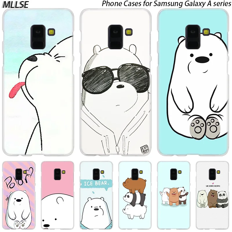 

MLLSE We Bare Ice Bear Panda Hard Case for Samsung Galaxy A10 A20 A30 A40 A50 A70 A20E A2 CORE M10 M20 M30 Hot Fashion Cover