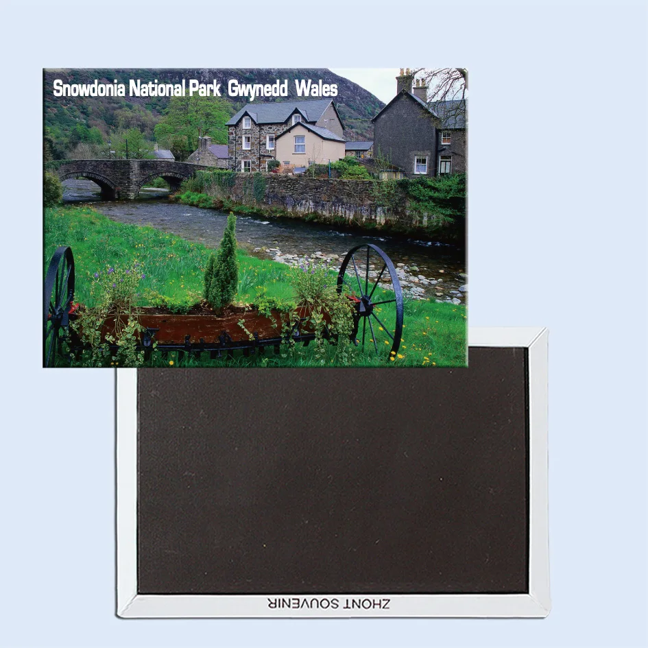 

Travel Refrigerator Magnets 78*54mm,Stone Village of Beddgelert,Snowdonia National Park,Gwynedd, Wales Travel FridgeMagnets25001