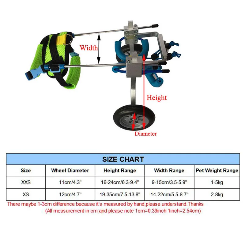 Pawstrip кресло-коляска для собак для инвалидов маленькая собака задние лапы ходунки помощник собака тележка реабилитация