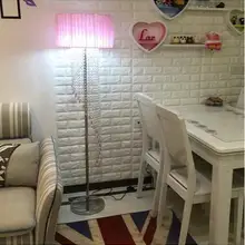 Современный K9 хрустальные торшеры E14 светодиодные лампы для гостиной спальни из нержавеющей стали торшер с кристаллами подходящее напряжение переменного тока 90-260V