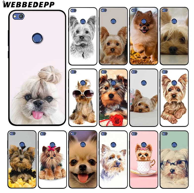 WEBBEDEPP Yorkshire terrier Dog Cute Soft Silicone Case for Huawei Honor Mate 20 10 8X 8C 8 6A 7A 7X 7C Lite Pro TPU |
