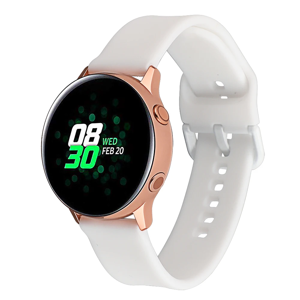 20 мм силиконовый ремешок для часов samsung Galaxy Watch 42 мм/gear Sport/Garmin Vivoactive 3/Vivoactive 3 Music/Forerunner 645 ремешок