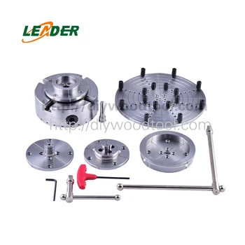 

5.5 inch - 140 mm Wood Lathe Chuck 4 jaw Self-centering Chuck Set in Aluminum Case Geared scroll chuck