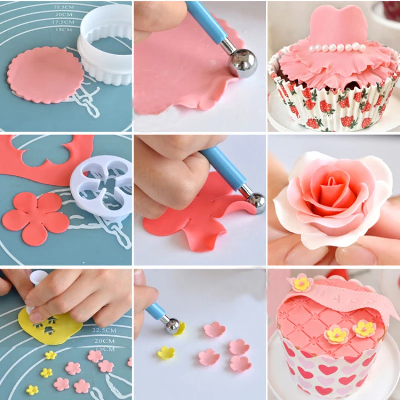 4pcs Modelling Stainless Steel Ball Tools Newest Cake Decorating