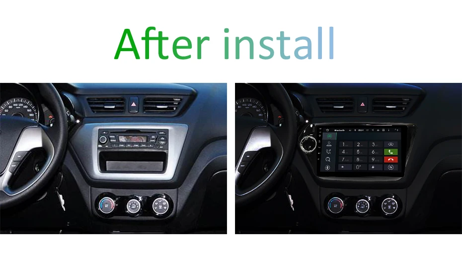 Top 9" DSP IPS 2.5D Screen Android 9.0 Car GPS Radio for KIA k2 RIO 2011 2012 2013 2014 2015 Navigation Stereo 4G MODEM Slot NO DVD 3
