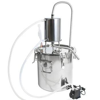 

YUEWO 10-35LDIY Home Distiller Moonshine Still Stainless Steel Boiler White Spirits Pure Water Alcohol Oil Wine Brewing Kits