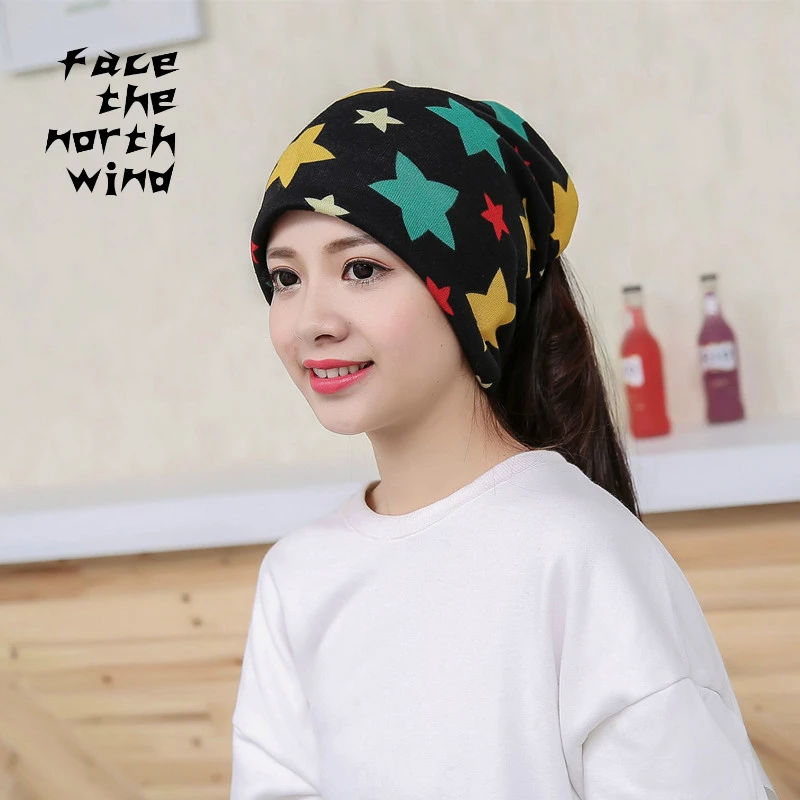 

Five-pointed star Anti wind Maternity cap Confinement hat Winter cap thin