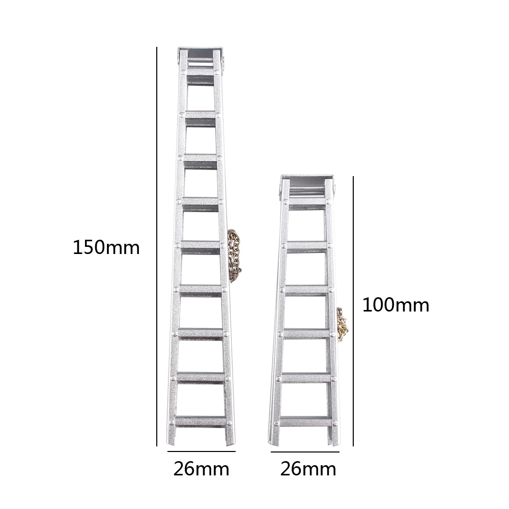 INJORA 100 мм 150 мм алюминиевая мини лестница для 1:10 RC Рок Гусеничный осевой SCX10 90046 D90 D110 TAMIYA CC01 Traxxas TRX-4