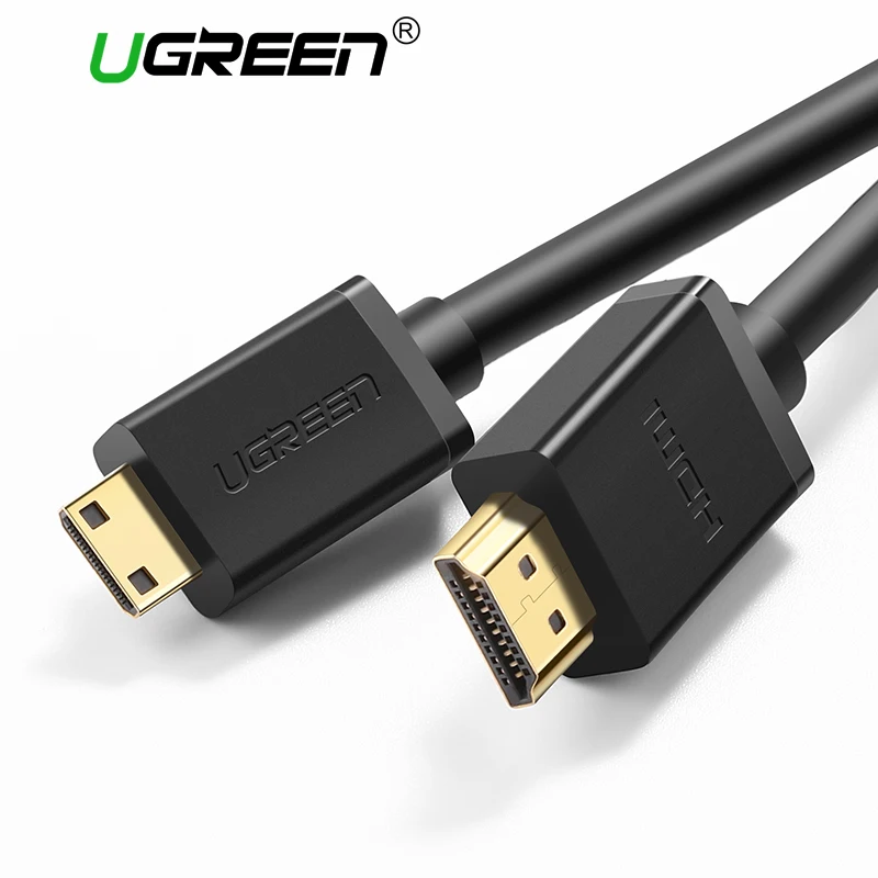 Ugreen высокое качество мини hdmi к HDMI кабель 1 м 2 3 между мужчинами 1.4 В 1080 P для планшет