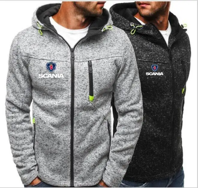 

Men's SCANIA Hoodie Men's Hip Hop Zip Hoodie Sweatshirt Men's Thick Jacket Casual Hooded Jacket Street