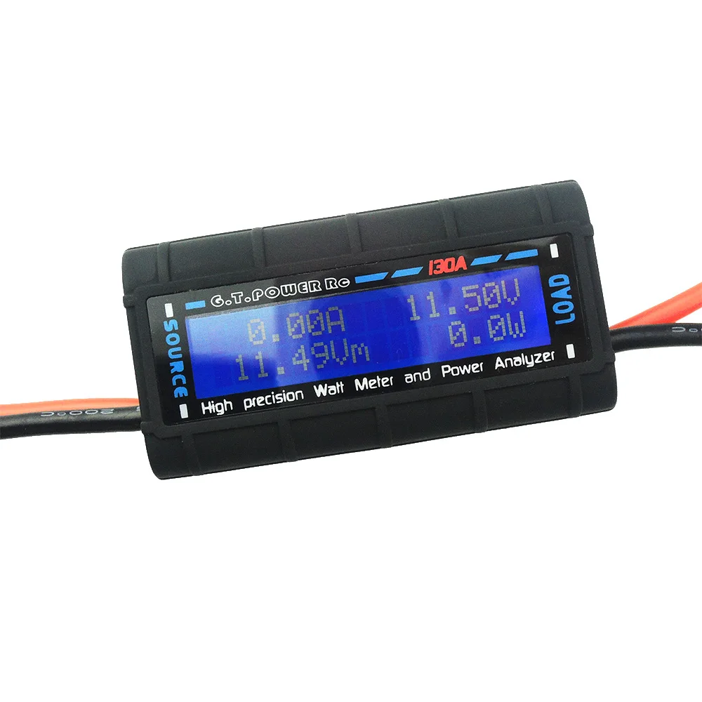 

High-precision RC 0-60V 130A Watt Meter Voltmeter Power Analyzer Backlight LCD