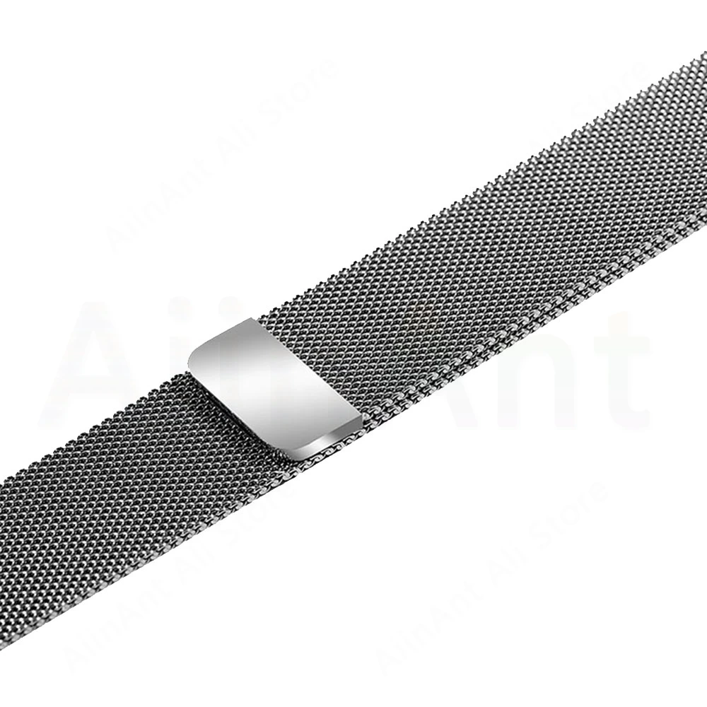 Для iwatch серии S1 S2 S3 S4 Миланский Браслет-петля из нержавеющей стали для Apple Watch серии 1 2 3 4 браслет-ремешок - Цвет: Silver